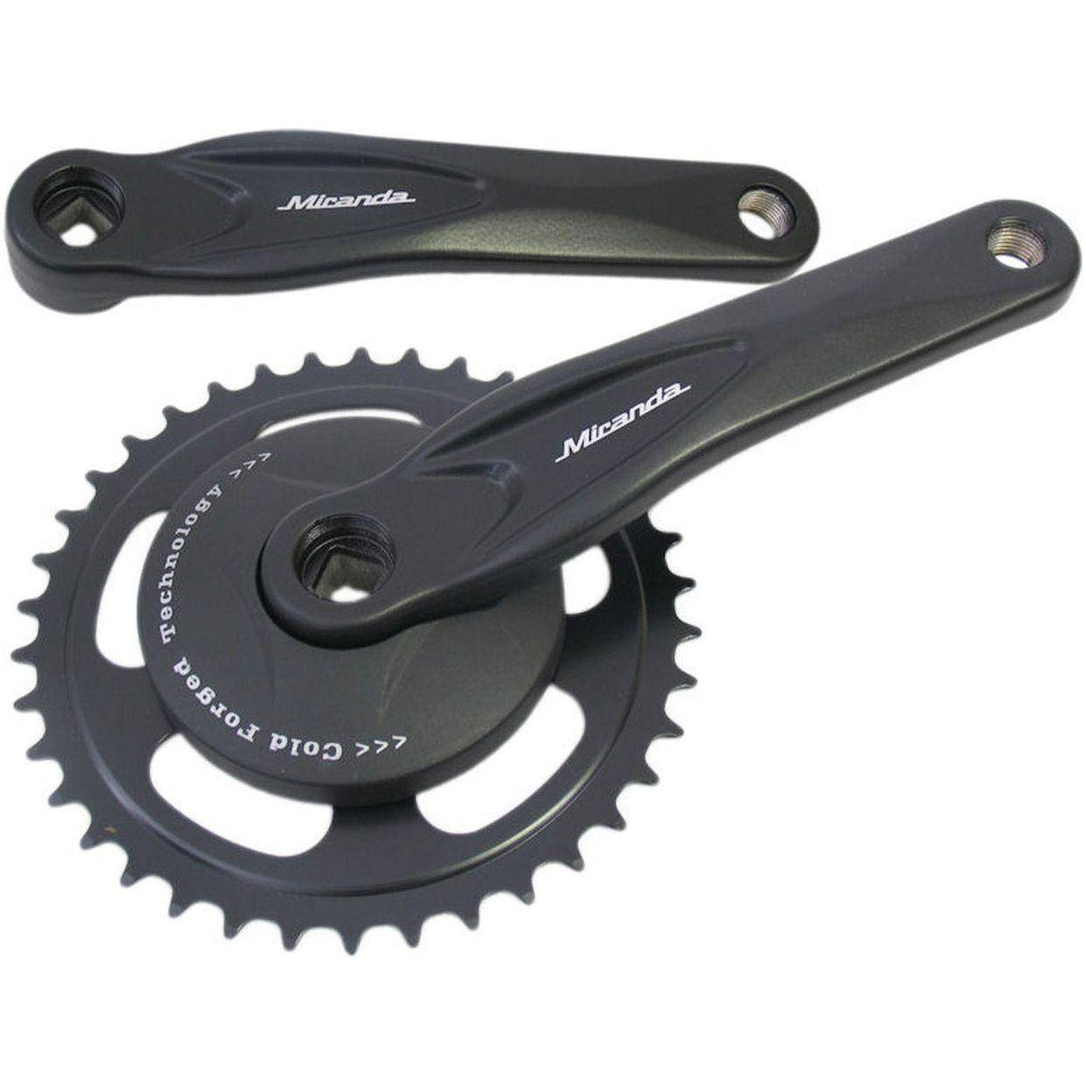 Miranda stadsfiets crankstel Shimano 105 FC-R7000 2x11 snelheden, 172,5 mm, 53-39 tanden, zwart, holle as
