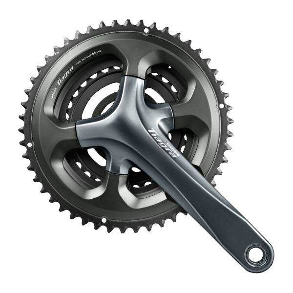 Shimano Tiagra FC-4703 racefiets crankstel, 172,5 mm, triple kettingbladen 50-39-30, zichtbaar met ketting en crankarmen