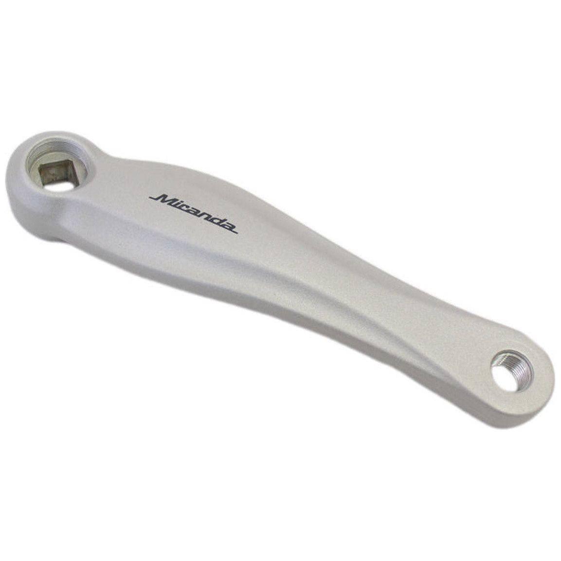 Miranda Beta 1 crankarm voor Gazelle Nexus, 170 mm, geschikt voor fiets, zwart metalen crankarm op afbeelding 310341.jpg.
