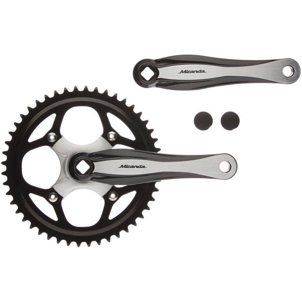 Miranda achterderailleur Sunrace Rdr81 8V korte kooi voor stadsfiets, direct montage, zichtbaar detail en montagepositie