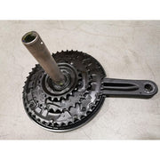 Shimano FC-MT210 trekking crankset 3x9 speed, zwart, 175 mm crankstel voor mountainbiken en trekking.