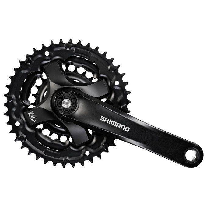 Shimano Tourney FC-TY501 trekking crankstel 175 mm 42-34-24 triple zwart, geschikt voor 6/7/8-speed fietssysteem