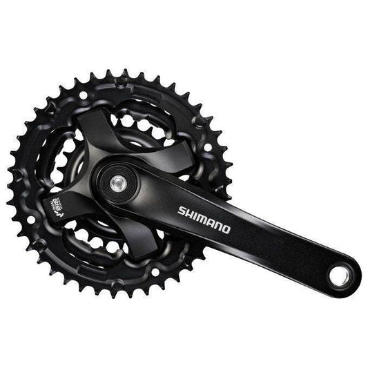 Shimano Crankstel 6/7/8 Speed Fc-Ty501 175Mm 42X34X24T - Zwart - Le Coq Wielerartikelen