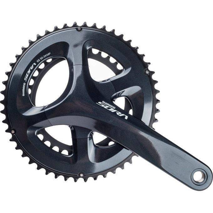 Shimano Sora FC-R3000 racefietskrankstel 50-34T, 2x9 versnellingen, zwart, 175 mm cranksel voor racefiets