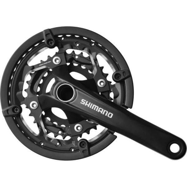 Shimano FC-T551 trekking crankstel 48-36-26T 175 mm 3X10 zwart, twee-delig, geschikt voor mountainbike of trekkingfiets