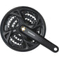 Shimano Crankstel 3 X 9 Speed Trekking Fc-M371 - 175/48-36-26T - Zwart - Le Coq Wielerartikelen