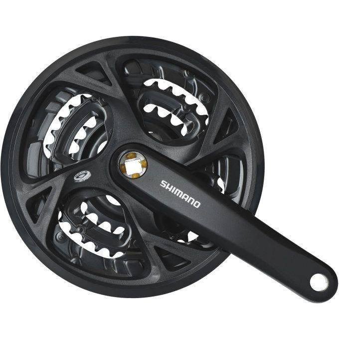 Shimano Crankstel 3 X 9 Speed Trekking Fc-M371 - 175/48-36-26T - Zwart - Le Coq Wielerartikelen