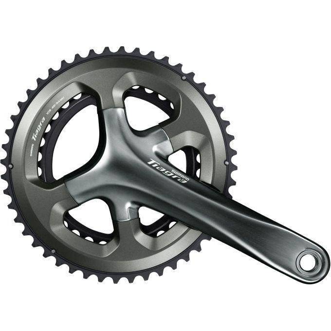 Shimano Crankstel 2 X 10 Speed Tiagra Fc-4700 - 172,5/50-34T Met Holle As - Zwart - Le Coq Wielerartikelen