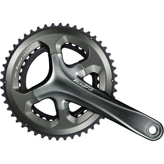 Shimano Crankstel 2 X 10 Speed Tiagra Fc-4700 - 172,5/50-34T Met Holle As - Zwart - Le Coq Wielerartikelen