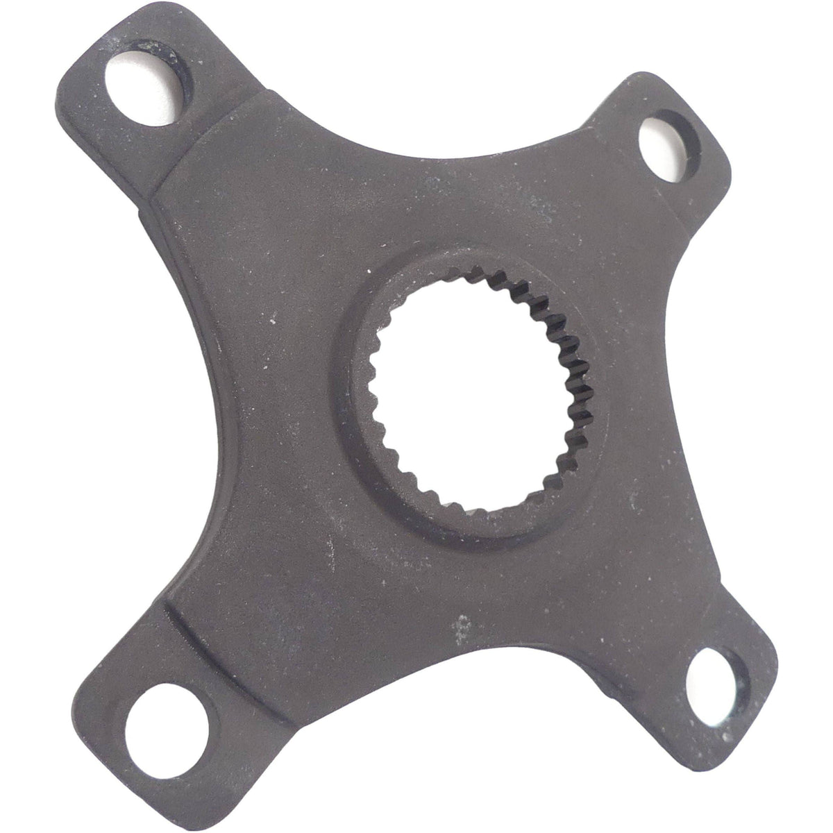 Zwart Miranda Spider crankstelaccessoire voor Bosch Gen 4, 47,5 mm, 4-arm, geschikt voor fietsen.