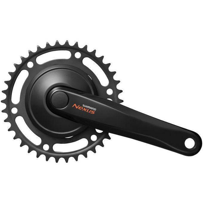 Shimano Nexus FC-C6000 trekking crankstel met 38T kettingblad en 170 mm zwart, geschikt voor fietsen.