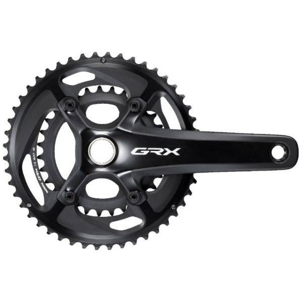 Shimano GRX FC-RX810 gravel crankstel 2x11 snelheden met 48-31T kettingbladen op een gravelbike.