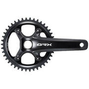 Shimano GRX FC-RX810 gravel crankstel met 11 snelheden en Hollowtech ontwerp, zwart met kettingblad en crankarmen zichtbaar