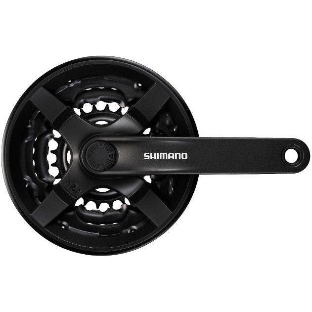 Crankstel 6/7/8 Speed Shimano Tourney Fc-Ty301 Met 170Mm Crankarm 42 X 34 X 24T - Zwart (Werkplaatsverpakking) - Le Coq Wielerartikelen