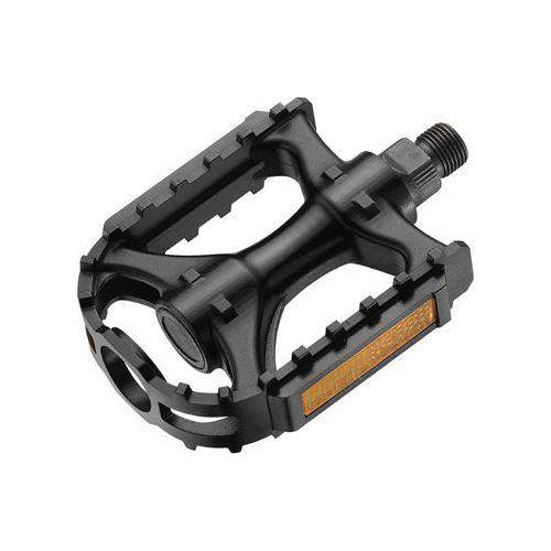 Zwarte Marwi BMX pedaalset SP-875 van kunststof, 108 x 84 mm, geschikt voor MTB en BMX fietsen, werkplaatsverpakking