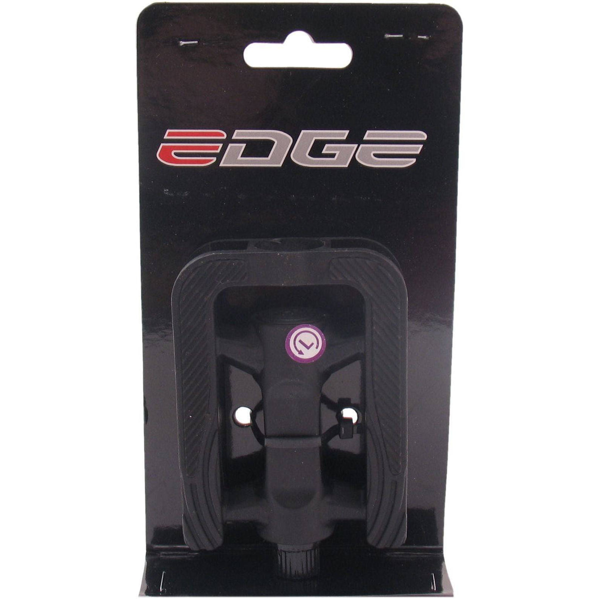 Edge Easytrack trappers set voor stads- en elektrische fietsen, zwart antislip pedalen met stevige grip.