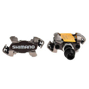 Shimano MTB pedalen PDM540 SPD met SM-SH51 clips, robuuste fietspedalen voor mountainbiken, zwart met verstelbare bevestiging