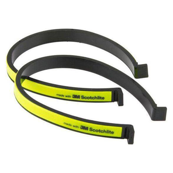 Reflecterende broekklemmen van Ikzi, 3M Duo Visible set van 2 stuks, voor extra zichtbaarheid en veiligheid.