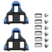 Shimano SDP-SL schoenplaatjes set voor fietsschoenen, compatibel met SPD-systeem, zichtbaar op de afbeelding.