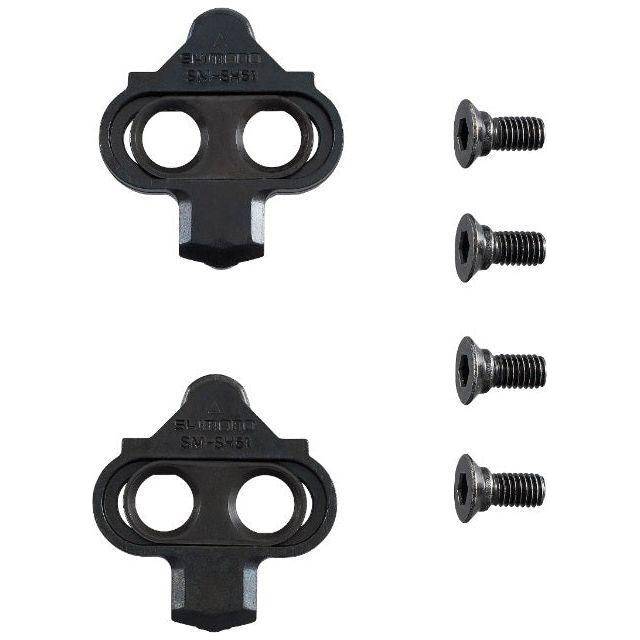 Shimano SPD schoenplaatjes zonder borgplaatjes voor fiets pedalen, zwart metalen klikplaatjes, compatibel met Shimano pedalen