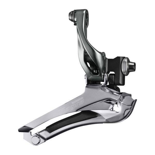 Shimano Tiagra Fd-4700 voorderailleur 2x10-speed, geschikt voor 31,8 mm en 28,6 mm framebuizen, zichtbaar in de afbeelding