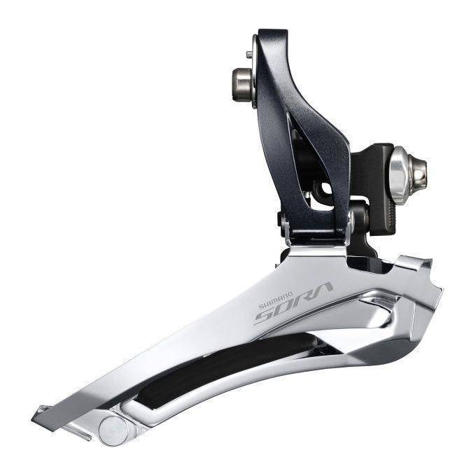 Shimano Sora FD-R3000 voorderailleur voor 2x9 versnellingen, geschikt voor 46-52T kettingbladen, met down pull ontwerp