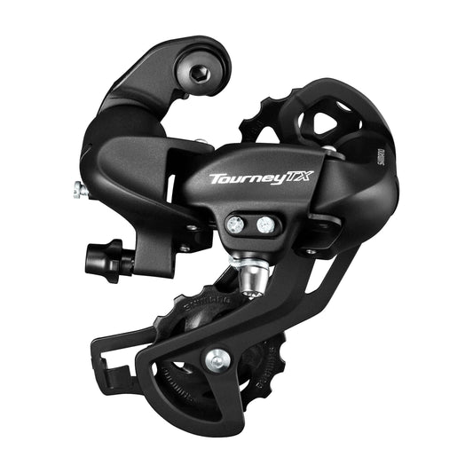 Shimano Achterderailleur 7/8 Speed Tourney Tx800 Met Padbevestiging - Zwart - Le Coq Wielerartikelen