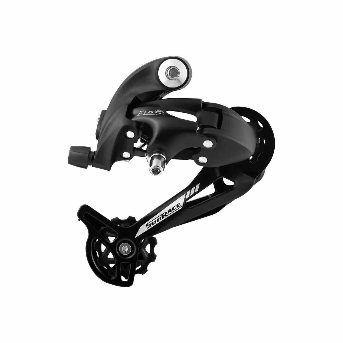 Sunrace achterderailleur M41 voor 7/8 snelheid, lange kooi, directe montage, geschikt voor racefietsen en mountainbikes