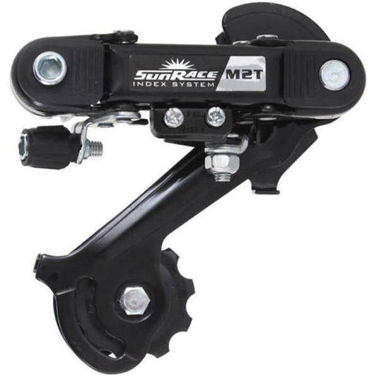 Sunrace Achterderailleur Rdm2T 6/7V Lange Kooi - Directe Montage (Oog) - Le Coq Wielerartikelen