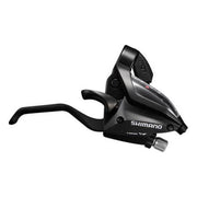 Shimano ST-EF500 7-speed schakelhendel rechts met remgreep, zwart, geschikt voor fiets met 2 vingers bediening