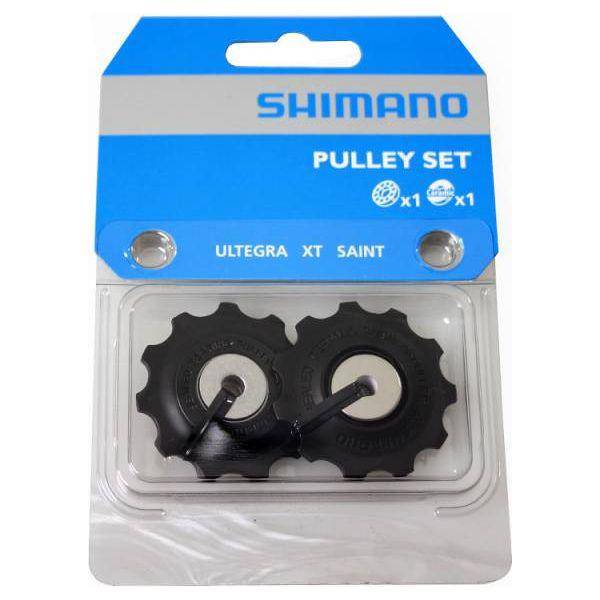 Shimano Ultegra RD-6700 derailleurwieltje voor 9/10 snelheden, close-up van het wielset onderdeel met metalen constructie