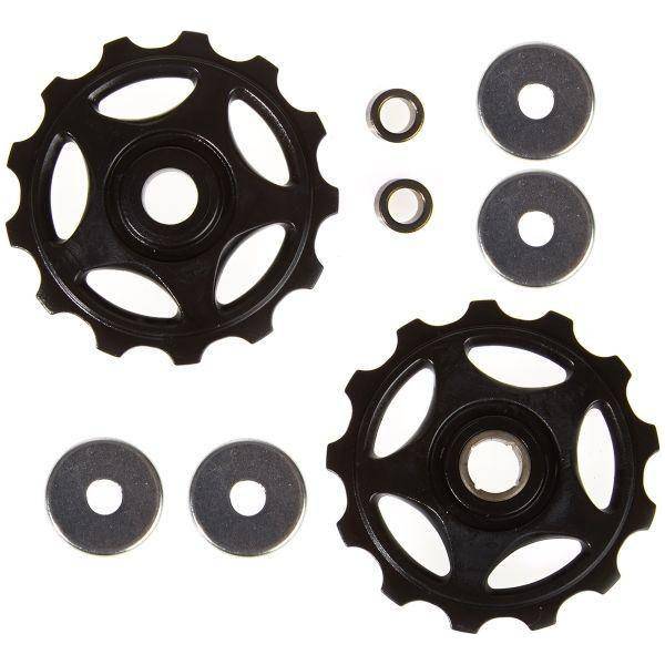 Shimano Alivio derailleurwieltjes set met 13T voor soepel schakelen op fiets, geschikt voor RD M410 en M360 derailleur.