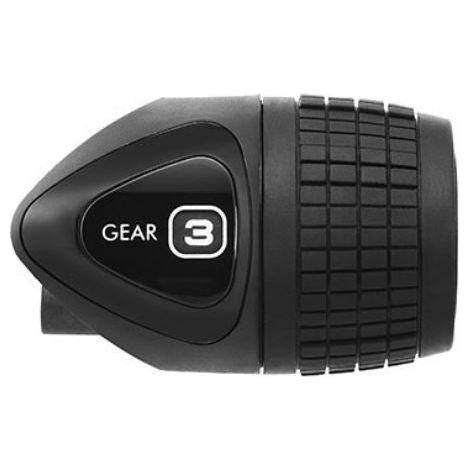 Sunrace schakelhendel Hsj237 voor Shimano Nexus 3-versnellingsnaaf, zwart met ergonomisch ontwerp, zichtbaar op de afbeelding