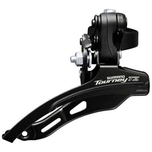 Voorderailleur 6/7-Speed Shimano Tourney Tz Fd-Tz510 Down Swing - Met Hoge Klem Ø31,8 Mm - 48T - Le Coq Wielerartikelen