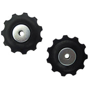 Shimano Deore RD-M6000 10-speed derailleurwieltje met lange kooi, onderdeel voor fietsversnellingen, zichtbaar in de afbeelding.