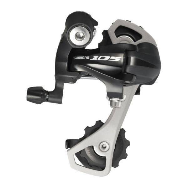 Shimano 105 Rd-5701 10-speed achterderailleur met korte kooi voor snelle, efficiënte schakeling op racefietsen.