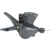 Shimano Altus SL-M2010 9-speed shifter rechts in zwart met optisch schakelscherm, voor mountainbike of racefiets.