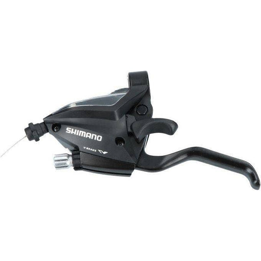 Shimano Versteller Met Remhendel 3 Speed St-Ef500 Links - 2 Vingers - Zwart - Le Coq Wielerartikelen