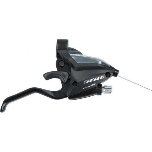 Shimano Versteller-/Remhendel 8 Speed St-Ef500 Voor Rechts - 2 Vingers - Zwart - Le Coq Wielerartikelen