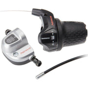Shimano Nexus SL3S42 3-speed schakelhendel, zwart, rechtse bediening voor fiets, compacte shifter met drie versnellingen.