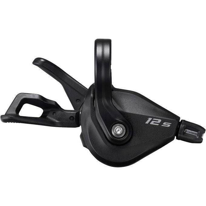 Zwarte Shimano Deore SL-M6100 12-speed Rapidfire Plus schakelhendel rechts voor mountainbike of racefiets