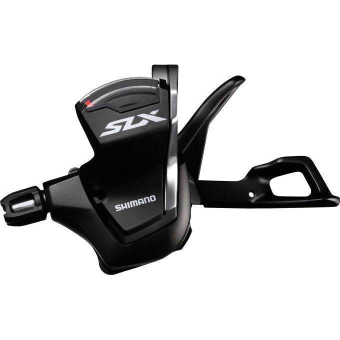 Shimano SLX SL-M7000 2/3-speed Rapidfire Plus shifters voor mountainbike, close-up van de bedieningsknoppen