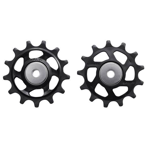 Zwarte Shimano XTR derailleurwieltjes RD-M9100 / RD-M9120 voor hoogwaardige mountainbiketransmissie
