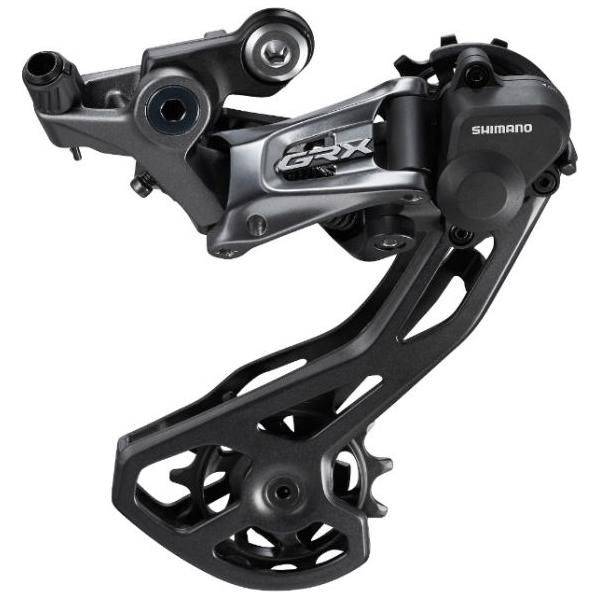 Shimano GRX RD-RX810 achterderailleur voor 11-speed met directe bevestiging en Shadow RD+ technologie, zichtbaar op de foto.