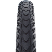 Zwarte Schwalbe Marathon Mondial R-Guard stadsfiets buitenband met reflectie, 28 x 1.40, geschikt voor stadsfietsen.