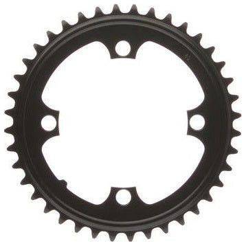 Zwart Miranda kettingblad voor E-bike Bosch-1, 40T, zichtbaar met tandwielen en montagegaten in close-up.