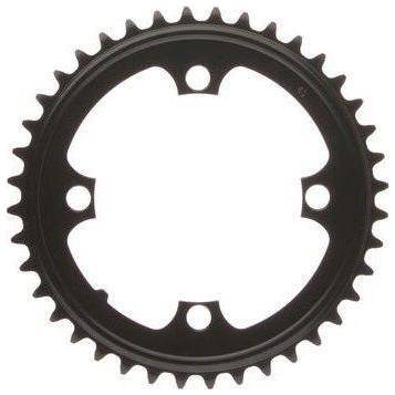 Zwart kettingblad Miranda E-Bike Bosch-1 38T, single speed 3/32, geschikt voor elektrische fietsen, zichtbaar in de afbeelding.