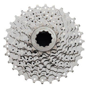 Shimano Sora CS-HG50 9-speed cassette met 11-30T tandwielen, geschikt voor racefietsen en mountainbikes.