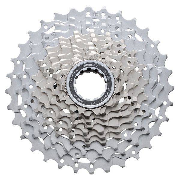 Shimano SLX CS-HG81 10-speed cassette met metalen tanden en aandrijfketting voor mountainbikes en racefietsen