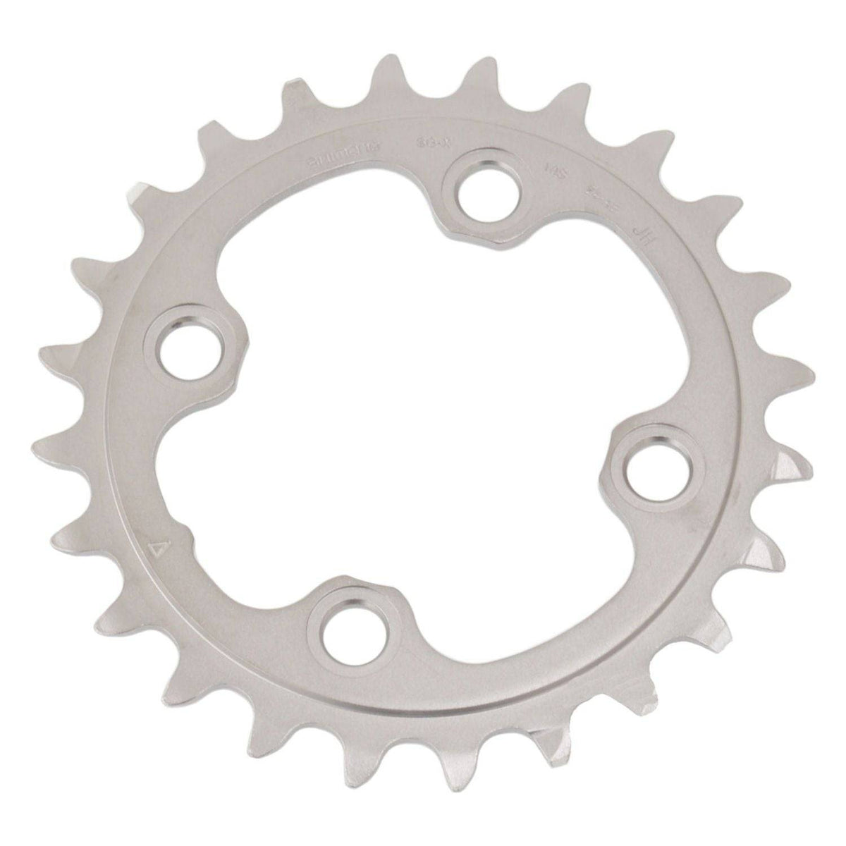 Shimano Deore Xt FC-M780 kettingblad 24T voor 10-speed fietssysteem, 4-arm ontwerp, geschikt voor mountainbikes en racefietsen.